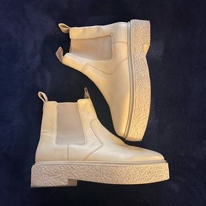 Free People caramel Chelsea boots, platform boots